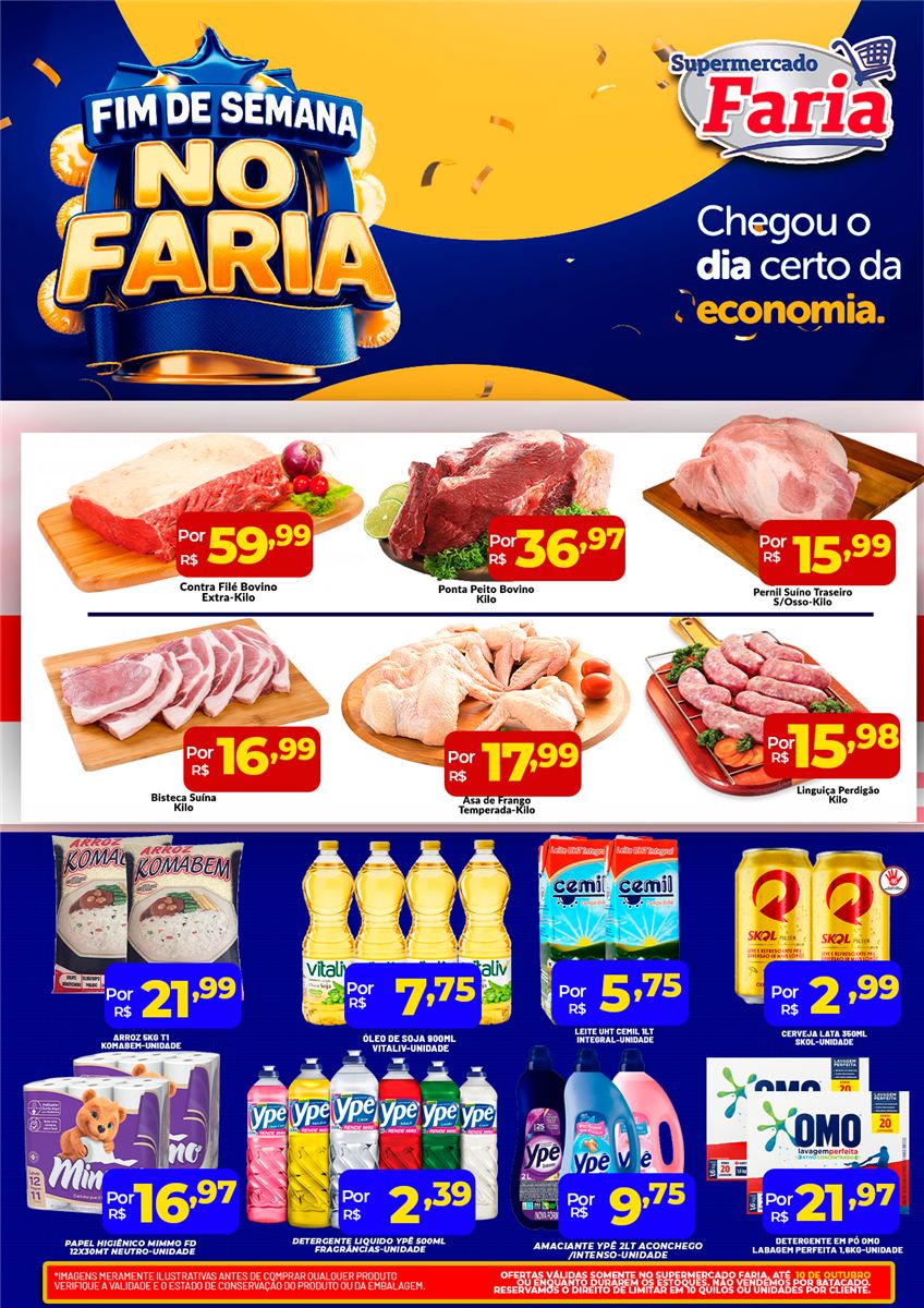 Tabloide semanal do Supermercado Faria